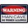 Schild Spruch "Warning man cave, no women allowed" 20 x 30 cm Blechschild