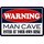 Schild Spruch "Warning man cave, enter at your own risk" 20 x 30 cm Blechschild