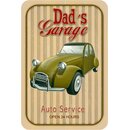 Schild Spruch "Dads Garage Auto Service Open 24...