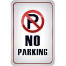 Schild Spruch "No Parking" Parken verboten 20 x...