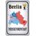 Schild Stadt "Berlin Viersektorenstadt" 20 x 30 cm Blechschild