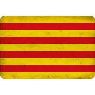 Schild Flagge "Katalonien National" Land 20 x 30 cm Blechschild