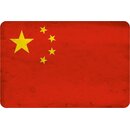 Schild Flagge "China National" Land 20 x 30 cm...