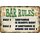 Schild Spruch "Bar Rules, Bartender always right" Bar Barkeeper 20 x 30 cm Blechschild