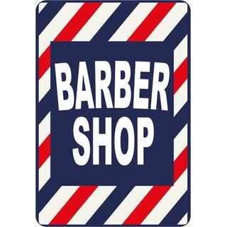 Schild Spruch "Barbershop" 20 x 30 cm Blechschild