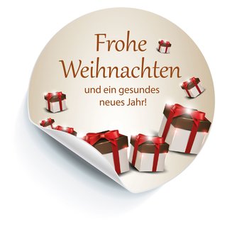 48 Weihnachtliche Siegel-Etiketten Oval – 40x20 Mm, 8 Motive, Für Geschenke & Karten