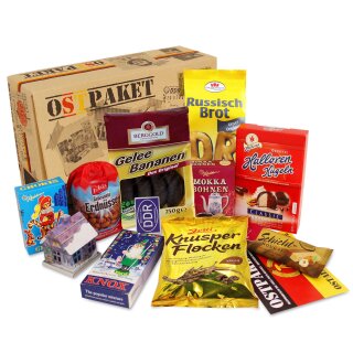 DDR Paket Weihnachten, Ostprodukte Ostpaket, Geschenkset Weihnachten Spezialitätenpaket