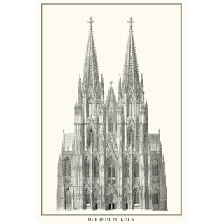 Schild Motiv Der Dom zu Köln 20 x 30 cm Blechschild