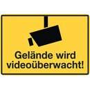 Hinweisschild "Gelände wird...