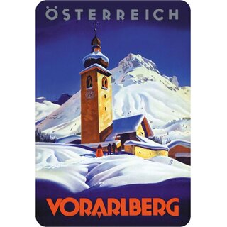 Schild Motiv "Österreich, Vorarlberg" 20 x 30 cm Blechschild