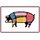 Schild Motiv "Belly Leg Ham Ear Fatback" Schwein Essen 20 x 30 cm Blechschild