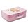 Spielzeugkoffer Kinderkoffer Pappe rosa mit Bären und Wunschtext 30 cm