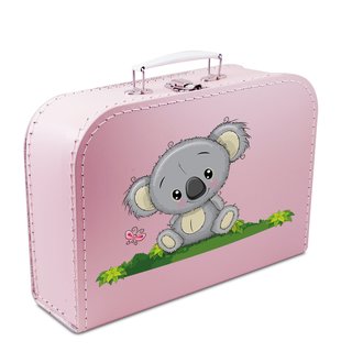Spielzeugkoffer Kinder Kinderkoffer Pappe rosa mit Koala