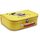 Spielzeugkoffer Kinderkoffer Pappe gelb mit Waschbär und Wunschtext