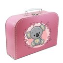 Kinder Spielkoffer Kinderkoffer Pappe pink mit Koala und...