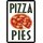 Schild Spruch "Pizza Pies" 20 x 30 cm Blechschild