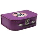Kinder Spielkoffer Kinderkoffer Pappe violett mit Panda...