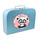 Spielzeugkoffer Kinderkoffer Pappe blau mit Panda,...